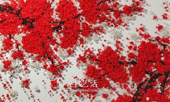 复杂且有诗意 利用扣子和钉子DIY制作创意画 - 双维造物网