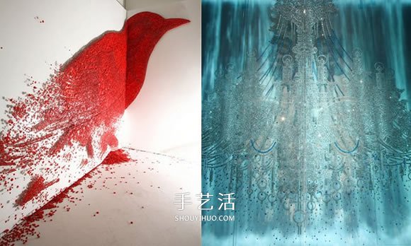 复杂且有诗意 利用扣子和钉子DIY制作创意画(图4)