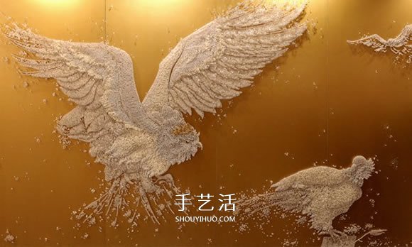 复杂且有诗意 利用扣子和钉子DIY制作创意画(图8)