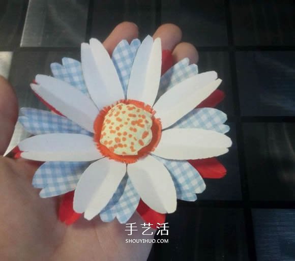 简单手工做太阳花教程 向日葵花的做法图解 - 双维造物网
