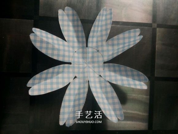 简单手工做太阳花教程 向日葵花的做法图解(图5)