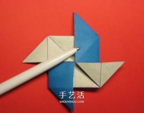 春意盎然的花球！手工折纸立体纸花球的教程(图11)