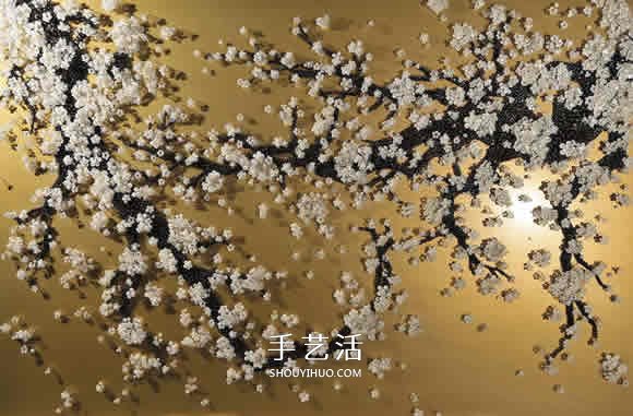 复杂且有诗意 利用扣子和钉子DIY制作创意画(图6)