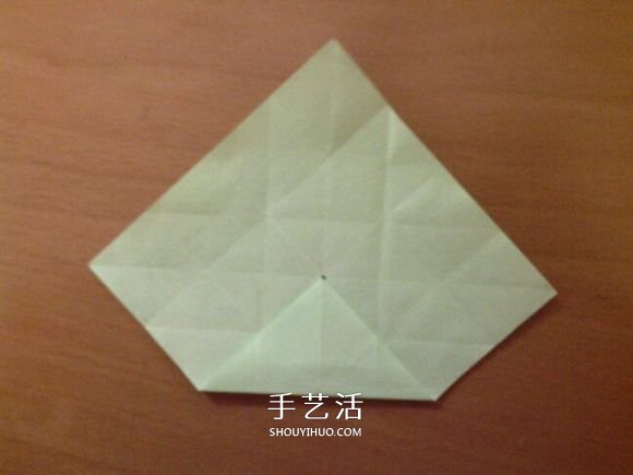 幸运四叶草的折法图解 怎么折纸四叶草步骤图(图7)