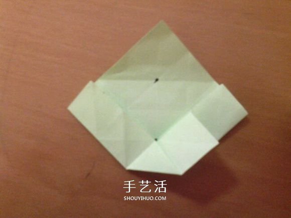 幸运四叶草的折法图解 怎么折纸四叶草步骤图(图11)