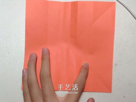 怎么折纸月季花的方法 手工月季花的折法图解(图8)