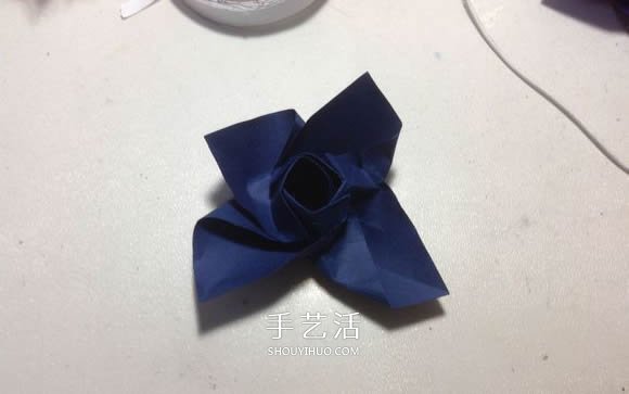 怎么折纸月季花的方法 手工月季花的折法图解(图41)