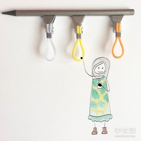 创意画作品欣赏：讲述可爱女生的日常生活(图3)