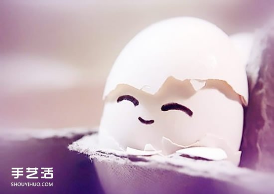 鸡蛋画画可爱图片欣赏 简单可爱鸡蛋手绘表情(图2)