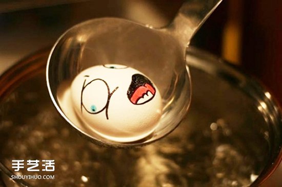 鸡蛋画画可爱图片欣赏 简单可爱鸡蛋手绘表情(图14)