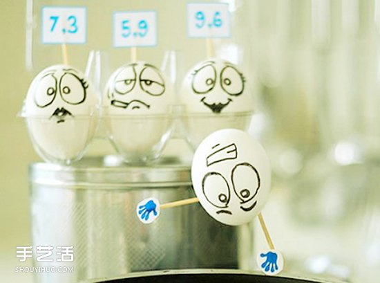 鸡蛋画画可爱图片欣赏 简单可爱鸡蛋手绘表情(图15)