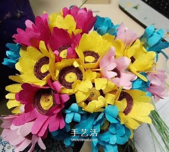 手揉纸花的手工制作教程 新手也能轻松完成！(图8)