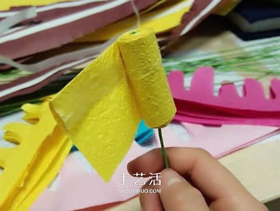 手揉纸花的手工制作教程 新手也能轻松完成！(图4)