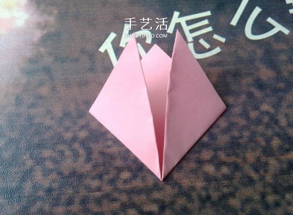 肯定学得会！超简单五瓣樱花的折纸方法步骤(图5)