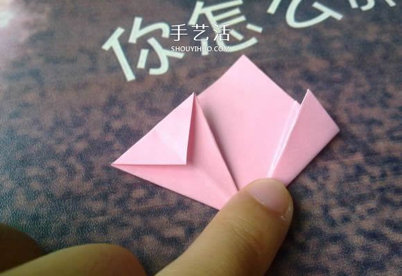 肯定学得会！超简单五瓣樱花的折纸方法步骤(图12)