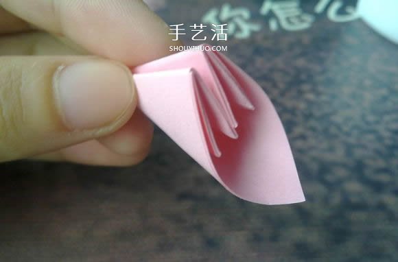 肯定学得会！超简单五瓣樱花的折纸方法步骤(图15)