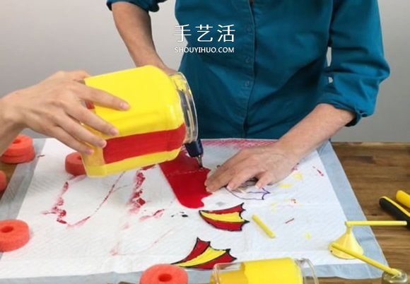 塑料瓶废物利用DIY制作儿童潜水艇玩具(图7)