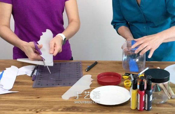 塑料瓶废物利用DIY制作儿童潜水艇玩具(图3)