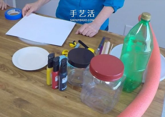 塑料瓶废物利用DIY制作儿童潜水艇玩具(图2)