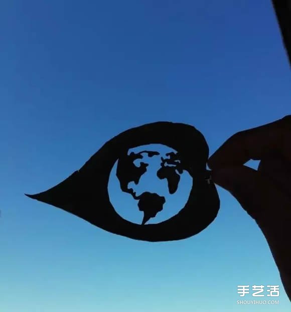 叶子切割画作品图片 精美手工叶切画图片欣赏(图10)