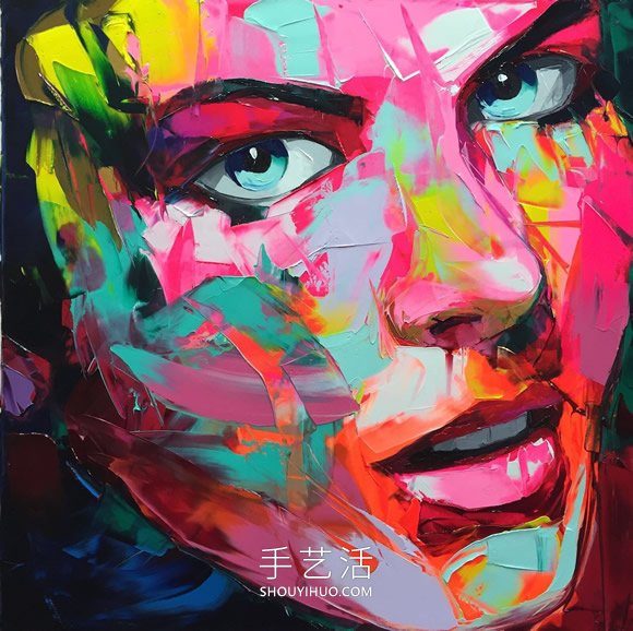 生动的色彩和纹理！调色板刀肖像画作品欣赏(图12)