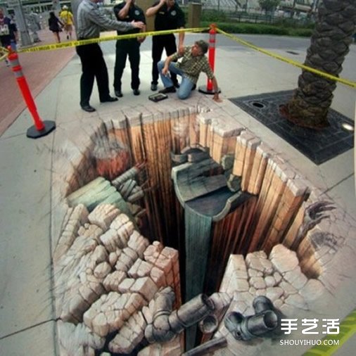 街头3D立体画作品欣赏 3D立体街头涂鸦图片(图4)