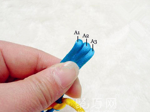 编织中国结步骤 宝结二宝3套结的编法图解教程(图6)