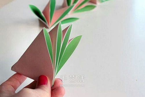 简单又漂亮纸花的折法图解 有16个花瓣！(图14)