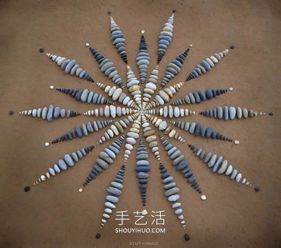 海滩上的拼搭艺术！令人赏心悦目的石头拼画(图7)