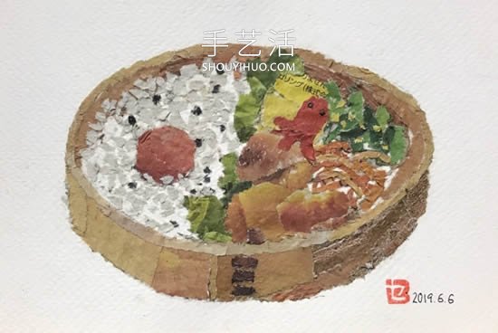 90岁老奶奶手撕报纸做拼贴画！展现平淡幸福(图17)