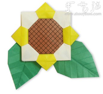 向日葵折纸方法 - 双维造物网