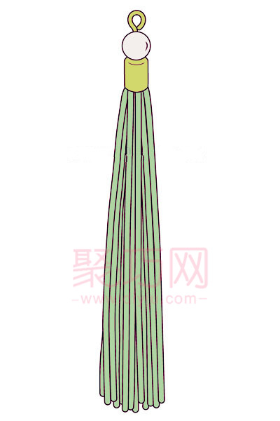中国结流苏帽穗制作图解教程 - 双维造物网