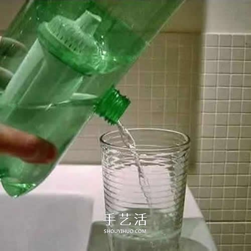 简单雪碧瓶手工制作 自制家庭净水器的方法 - 双维造物网