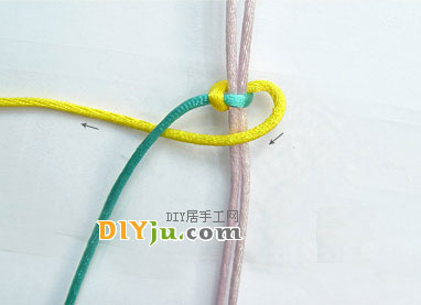 中国结之平结编法图解教程(图7)