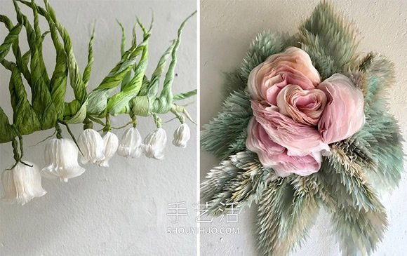 超薄纸张做成巨型花朵！栩栩如生的浪漫世界(图6)