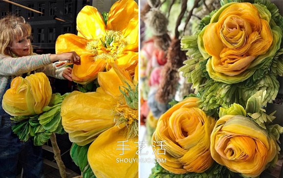 超薄纸张做成巨型花朵！栩栩如生的浪漫世界(图2)