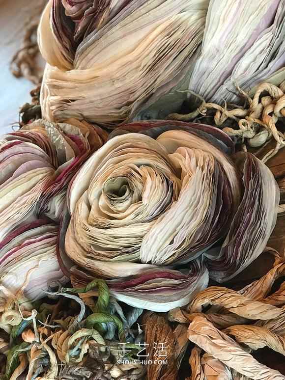 超薄纸张做成巨型花朵！栩栩如生的浪漫世界(图5)