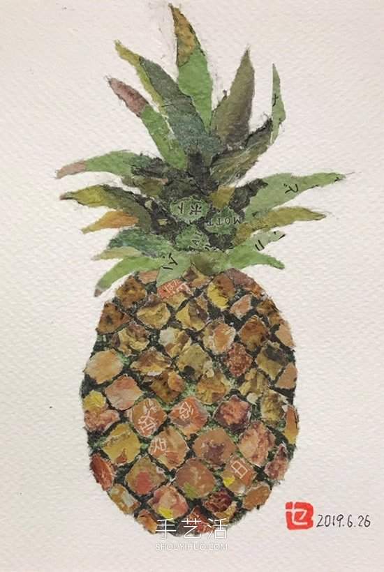 90岁老奶奶手撕报纸做拼贴画！展现平淡幸福(图11)