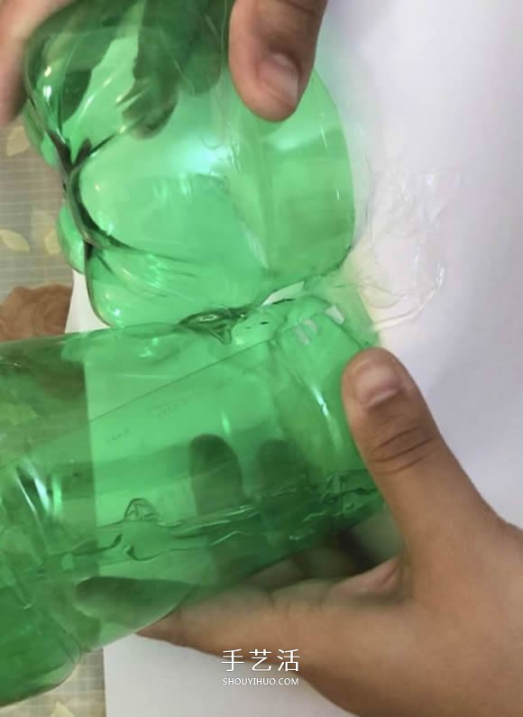雪碧瓶手工制作万圣节女巫屋图解教程(图10)