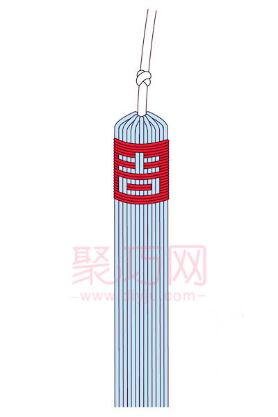 怎么做中国结穗子 管子穗编法图解 - 双维造物网