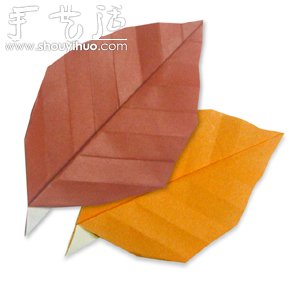 秋天枫叶折纸方法 - 双维造物网