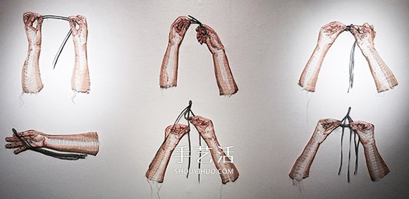 用线创作雕塑装置 彷彿一吹即散的“线画”(图3)