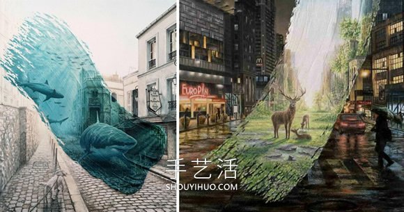 超现实异世界！艺术家笔下的神奇时光隧道 - 双维造物网