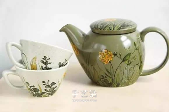 她们把家里的杯碟画成画 将每一天都过成诗！(图26)