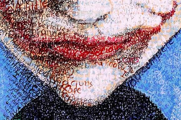 上百小时的名言堆叠 向名人致敬的创意文字画(图7)