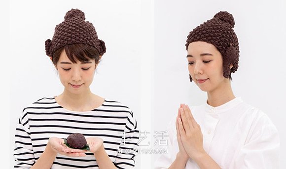 天冷时戴“佛头毛线帽”！日本超人气幽默配饰(图4)
