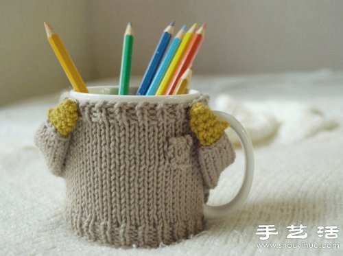 超可爱手工针织杯套 让生活变得如此美好(图6)