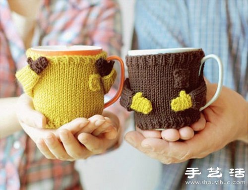 超可爱手工针织杯套 让生活变得如此美好(图12)