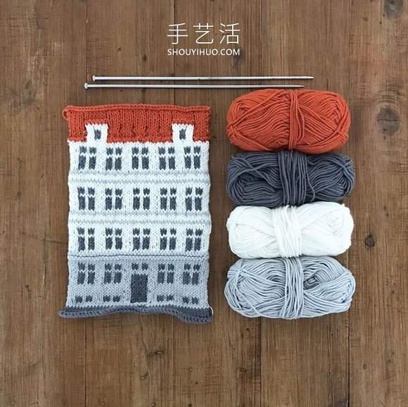 手工编织毯子，灵感来自哥本哈根多彩独特建筑(图9)