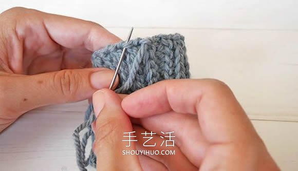 手工编织南瓜针法教程(图6)